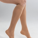 Medical compression socks TRAVEL, with reinforced heel, with the finger part, Model AD202 – Preventive compression class 10-17 mm Hg